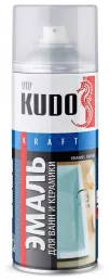 Краска KUDO KU-1301 для ванн  520 мл белая