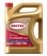 Масло моторное синтетическое SINTEC PLATINUM 7000 SAE 5W30 API SP ILSAC GF-6A 4л
