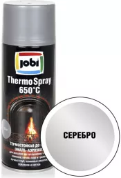 Kраска термостойкая JOBI 650C серебро аэрозоль 520мл