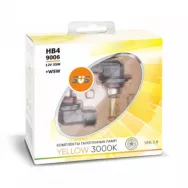 Лампы галогенные SVS Yellow 3000K 12V HB4/9006 55W+W5W желтые (компл. 2шт)