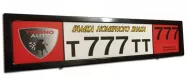 Рамка госномера TORINO (нержавеющая сталь) 225.15.12B /черный/