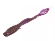 Резина MicroKiller из мягкого пластика / съедобная / "Ленточник" / 10 шт. в упак/ цв: фиолетовый