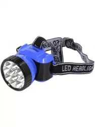 Фонарь налобный аккумуляторный Smartbuy 12 LED, синий SBF-26-B
