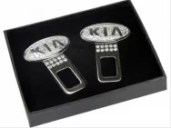 Заглушка для ремня безопасности SW со стразами KL502 с логотипом KIA (2шт) 