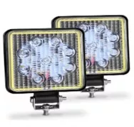 Фара светодиодная OFF-Road 9-36V 27W 22мм с ходовым огнем SQ/AL белая/белая