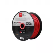 Кабель силовой красный ACV KP25-1301PRO чистая бескислородная лужёная медь 4 AWG