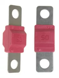 Предохранитель ABF405 ленточный с изолятором 50A (40,8x12,1мм,d5,6мм)