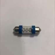 Лампа светодиодная LED Маяк 24V-T11х36 3LED S8,5 синяя (уп. 50шт)