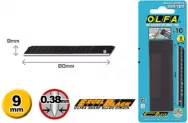 Лезвия OLFA OL-ABB-10B сегментированные BLACK MAX, 13 сегментов, 9*80*0,38мм