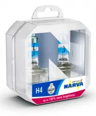 Лампы галогенные Narva H4 12V 60/55W 48069 Range Power 150 P43t (компл. 2шт)