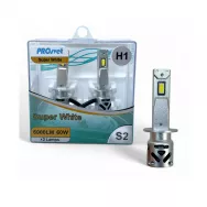 Лампа светодиодная головного света PROSVET S2 MINI H1 60W 6000lm 5500K белый свет (2шт) SD020