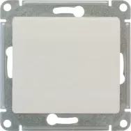 Выключатель GLOSSA 1-клавишный, сх.1, 10АХ, механизм, белый