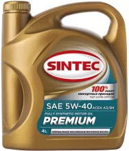 Масло моторное синтетическое SINTEC PREMIUM 9000 SAE 5W40 ACEA A3/B4 SN/CF 4л*