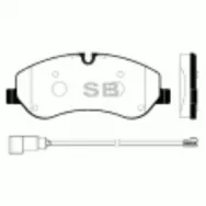 Колодки тормозные передние Sangsin Brake SP1885