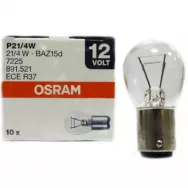 Лампа дополнительного освещения Osram 7225 12V 21/4W смещ.цоколь (уп. 10шт)