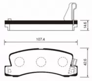 Колодки тормозные дисковые задние SANGSIN BRAKE SP1208
