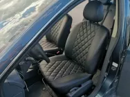 А/м чехлы Nissan Almera III (G15) 2013+ Экокожа Ромб (черный-темно-серый)