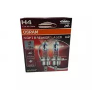 Лампы галогенные Osram EUROBOX H4 12V 60/55W 64193NL-2HB NIGHT BREAKER LASER NEXT +150% (компл. 2шт)