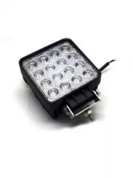 Фара светодиодная квадратная G0232 11.5*11.5*4.5 128 LED глад.стекло 28W