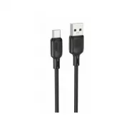 Кабель BOROFONE BX113 USB+Type-C 3А 1м черный