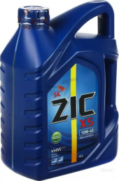 Масло моторное полусинтетическое ZIC X5 Diesel SAE 10W40 API CI-4 4л