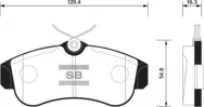 Колодки тормозные дисковые передние SANGSIN BRAKE SP1581