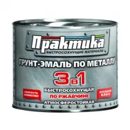 Краска по ржавчине ПРАКТИКА 3в1 1,9кг серая