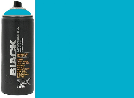 Montana BLACK Spray Paint 400ml True Cyan