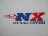 Наклейка 3D "NX NITROUS EXPRESS" 22*6см