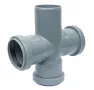 Крестовина канализационная VALFEX 50/50/50x87.5, внутренняя 27205050