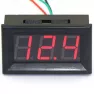 Вольтметр цифровой светодиодный 9-30volt PL-26*45-BL Синий (26мм+45мм)