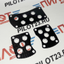 Комплект накладок на педали PILOT T6061-M (механика)