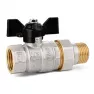 Кран шаровой с американкой 25 Б м/p  LD Pride (LD47.316.25 с биркой ) 62463