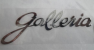 Наклейка металлизированная "GALLERIA"