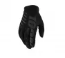 Мотоперчатки кроссовые 100%  Brisker Black (Black  L 2024(10003-00002))