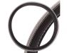 Оплётка руля SKYWAY Luxury-7 S01102436 (M) 370-390 мм черно/серебряная экокожа 