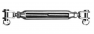 Талреп нержавеющий вилка-вилка плоский М12 8339