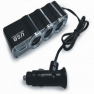 Разветвитель прикуривателя AVS CS-314 U на 3 входа+USB TOP Quality со светодиодной подсветкой 
