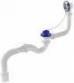Сифон "AQUANT" 1 1/2" с переливом, 40х50 (V-150) 52536