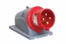 Вилка стационарная IEK MAGNUM ССИ-524 32А-6ч/380-415В 3Р/РЕ IP44