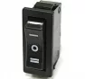 Переключатель RS-103-3C on/off/on черный