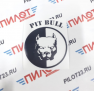 Наклейка "Pit Bull" 10*12 см /черный/ 