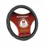Оплётка руля AUTOPROFI AP- 810 BK/BK.GY(M) PU кожа, плетёные вставки /черно-серый/