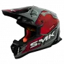 Мотошлем кроссовый SMK ALLTERRA MAVERIX, серый/красный (L)