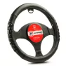 Оплётка руля AUTOPROFI AP-2060 BK/BK (M) экокожа две массажные вставки из силикона (черный)