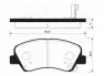 Колодки тормозные дисковые передние SANGSIN BRAKE SP1399 Hyundai (Solaris/Rio 2012)