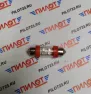 Лампа светодиодная LED Маяк 12V-T10х36 3-6LED S8,5 АС красная (уп. 50шт)