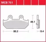 Колодки тормозные дисковые TRW MCB751