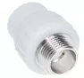 Муфта переходная с наружной резьбой 20 x 1/2" (Valfex) БЕЛАЯ
