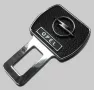 Заглушка для ремня безопасности с кожаной вставкой KL312-3 с логотипом OPEL (1шт) 